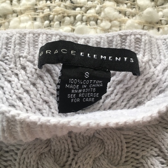 Ribbed Light Gray Sweater - Picture 5 of 6